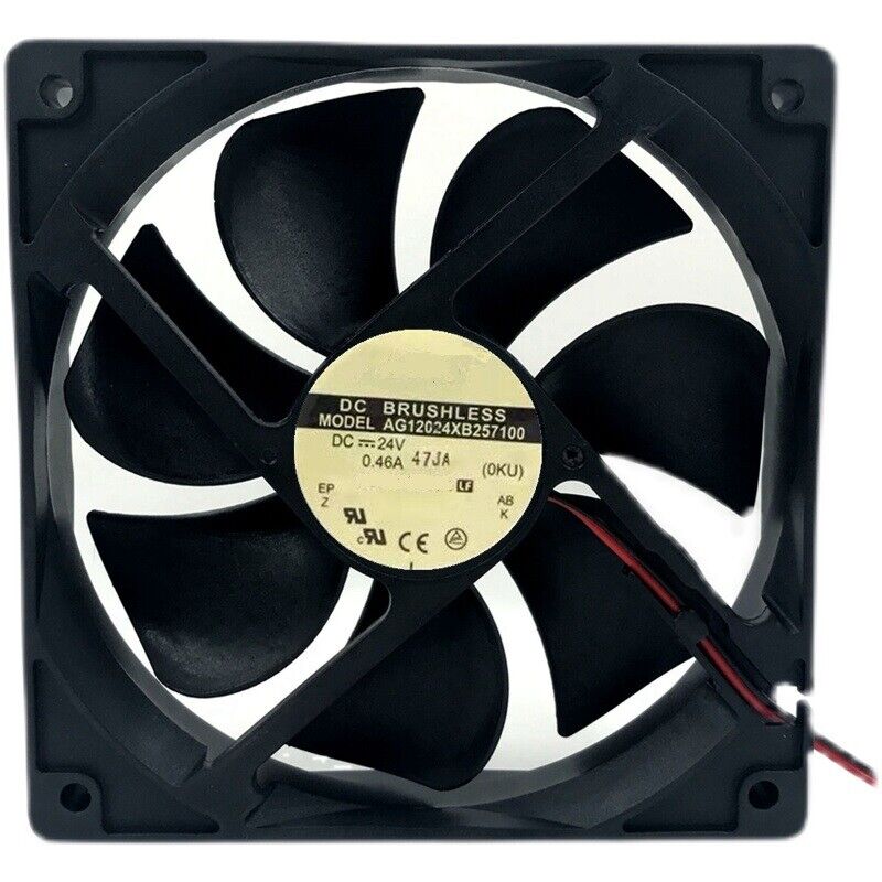 For ADDA AG12024XB257100 12025 12CM 24V 0.46A Electric Welder Cooling Fan 2Pin