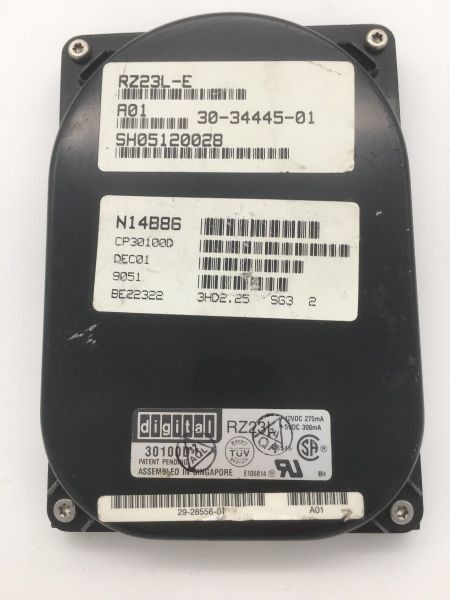 Dec rz23l-e 50 pin scsi 121mb , cp30100d, 29-28556-01, a01