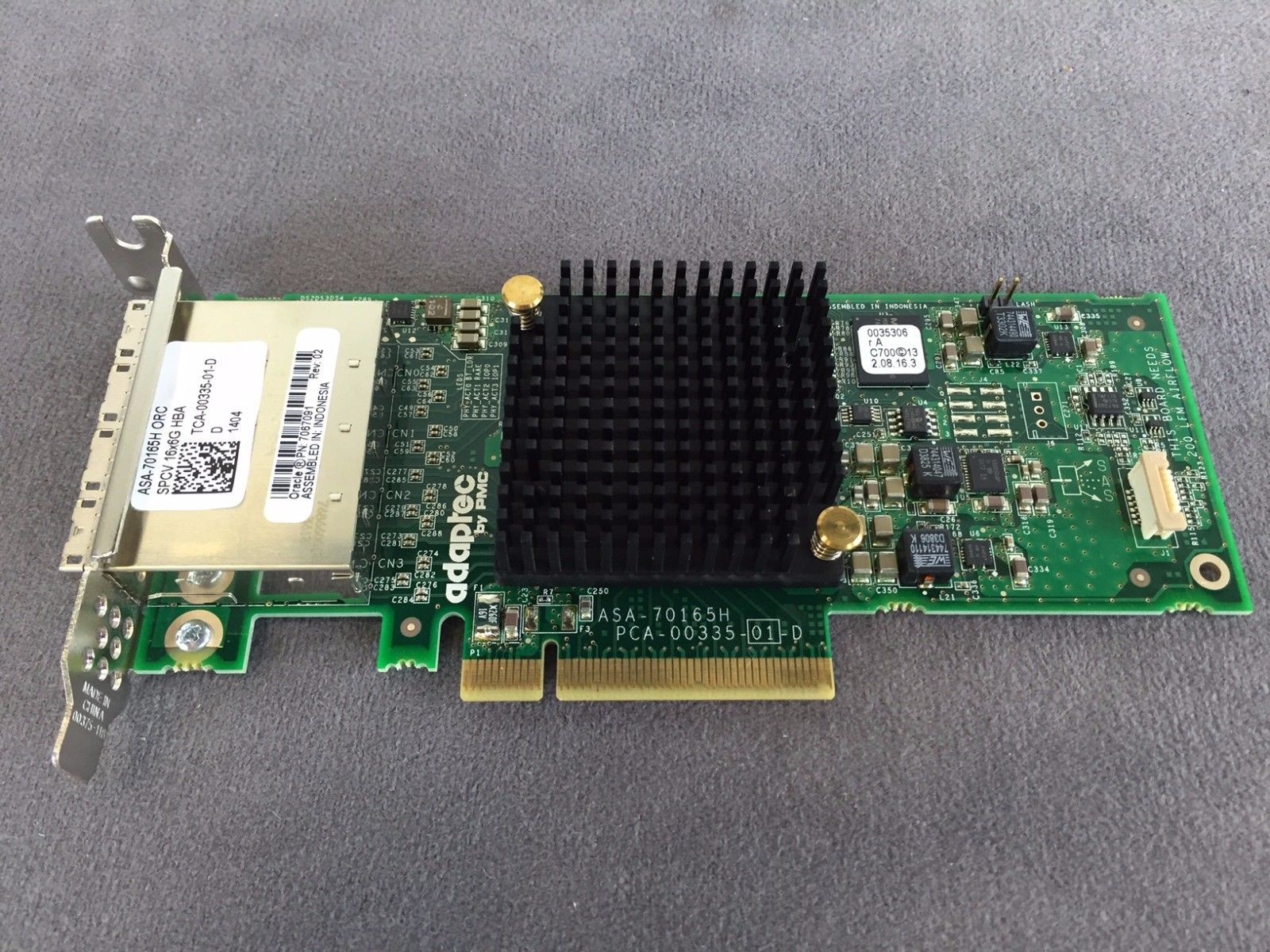 Sun Oracle 7067091 16 port 6Gbps SAS-2 HBA Server Adapter 7103791 T4-2