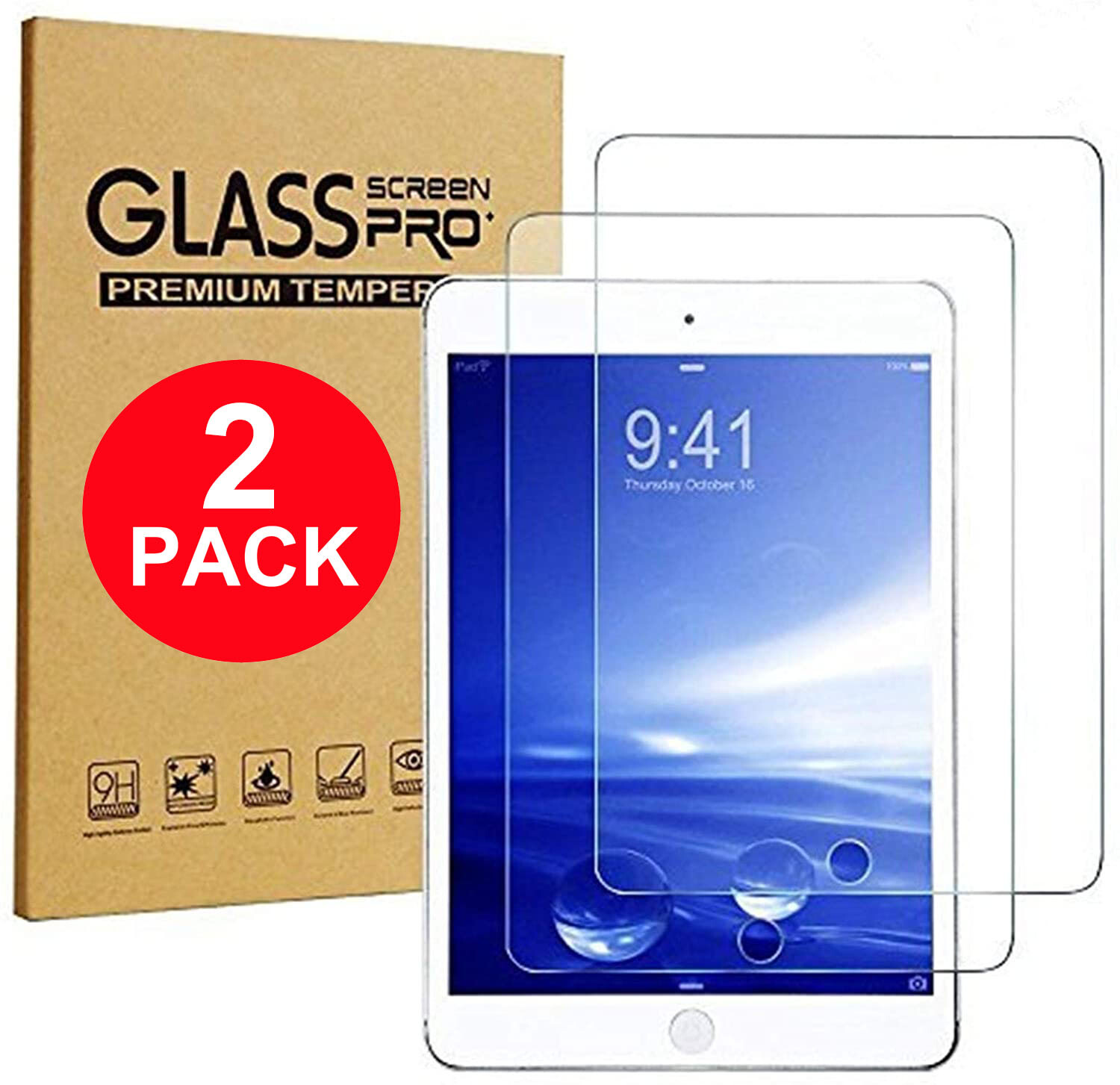 High Premium Tempered Clear Glass Screen Protector For Apple iPad Mini 1/2/3 