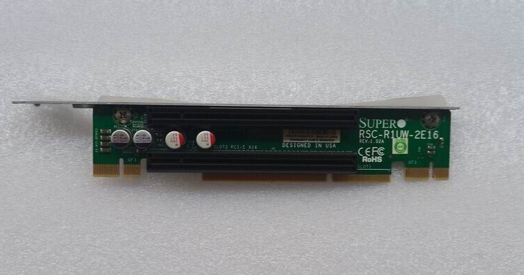 Supermicro RSC-R1UW-2E16 1U LHS WIO 2x PCI-Express 3.0 x16 Rev 1  Riser Card