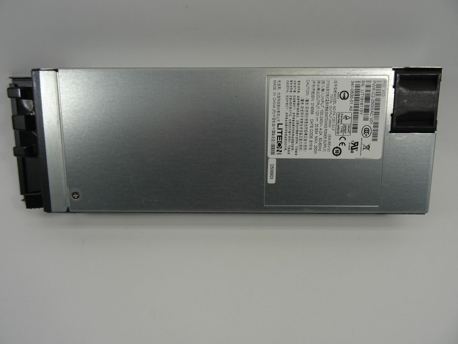 CISCO PA-1251-3-LF 250 WATT AC POWER SUPPLY