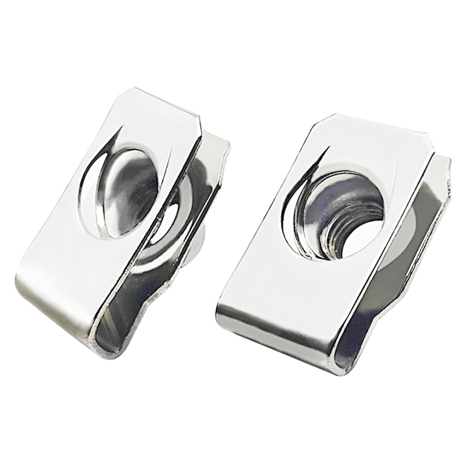#10-24 Regular Extruded U-Nut, U-Style Clip-On Nuts, Stainless Steel 18-8 (304)