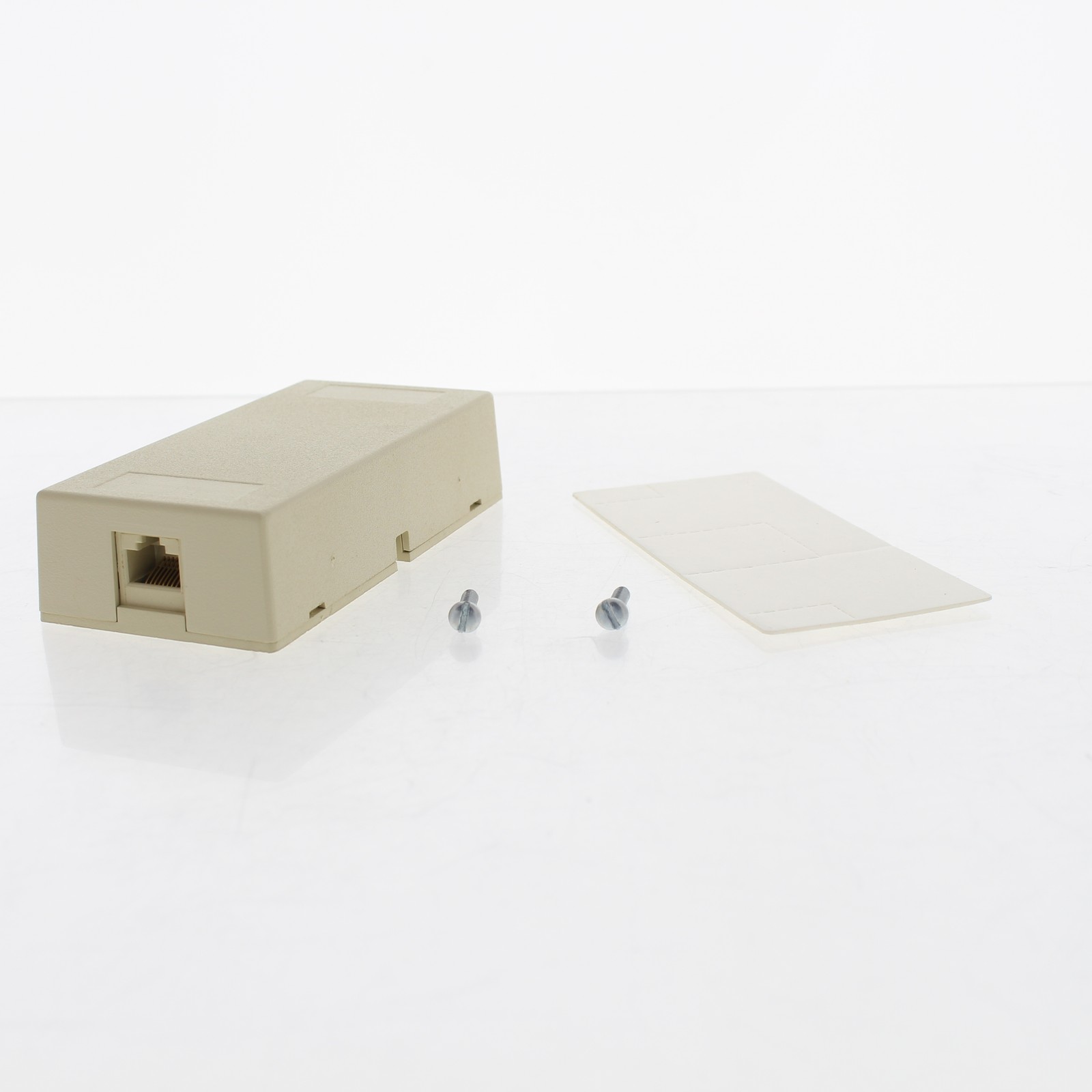 Leviton 40297-I Type625 Duplex Jack One 6-Conductor One 8-Conductor Jack Housing