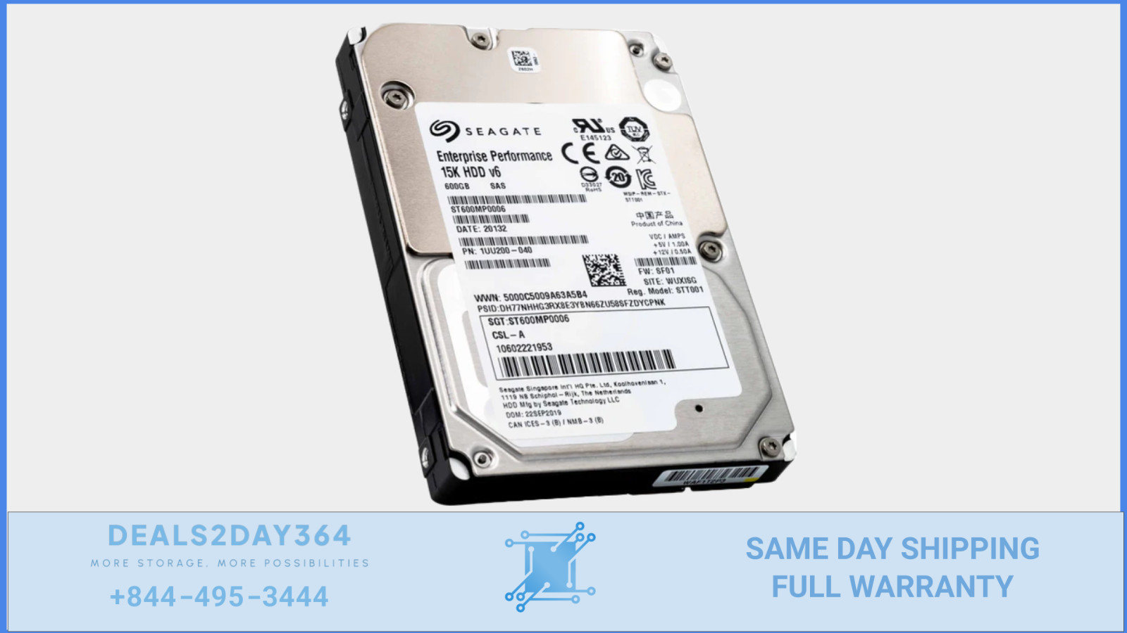 Seagate Enterprise Performance 15K ST600MP0006 600GB 15000RPM SAS 12.0 GB/s HDD