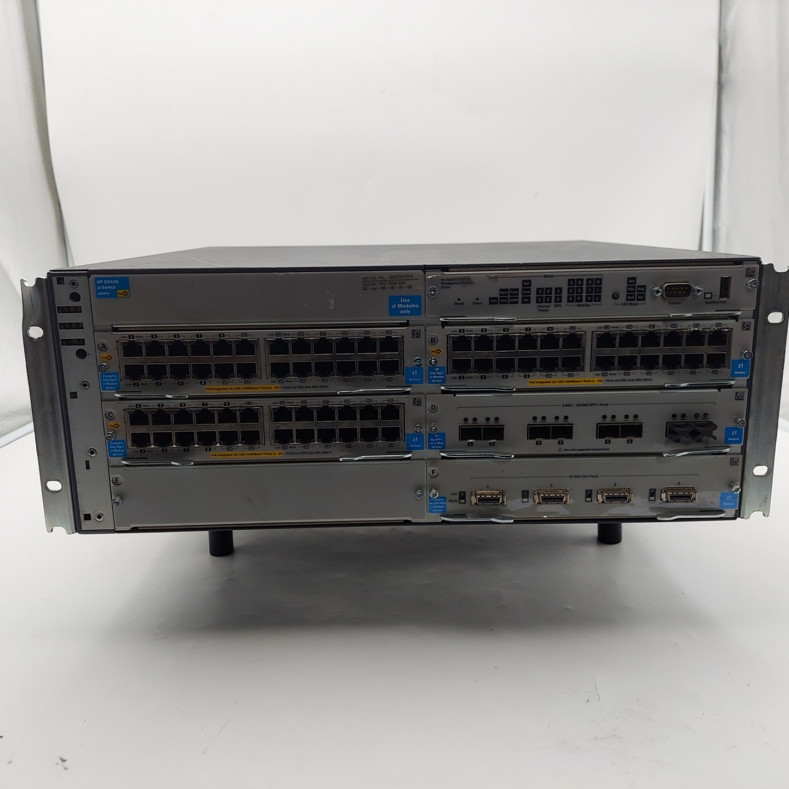 J8697A HP ProCurve  Managed Switch w/ x J8702A 1x J9538A 1xJ8708A