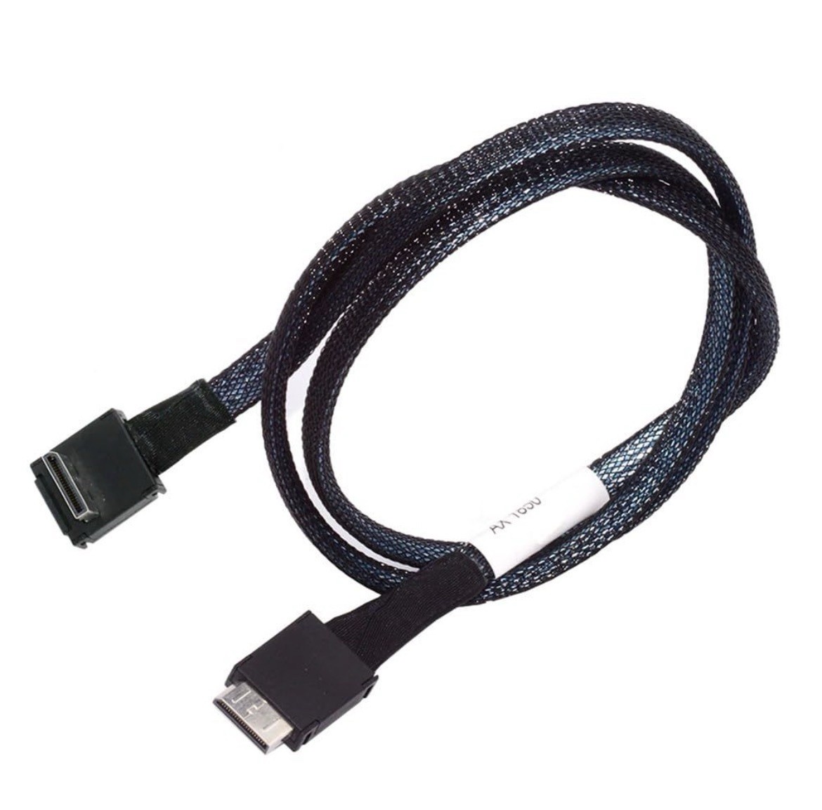 cablecc OcuLink SFF-8611 to SFF-8611 PCIe 4.0 Cable 90° Down Angle 80cm eGPU