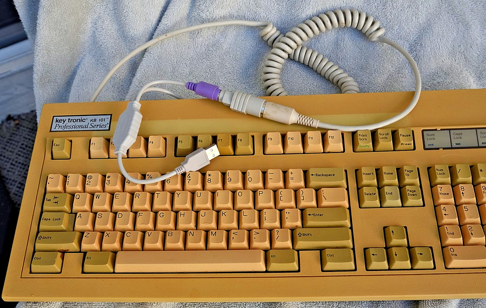 Vintage Key Tronic KB101 Keyboard Foam & Foil Tactile AT/PS2/USB Made in USA