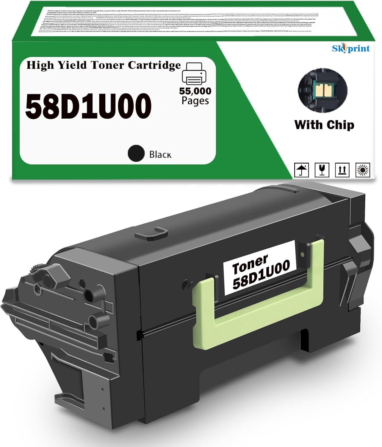 58D1U00 Black Ultra High Yield Toner Cartridge Campatible Lexmark MS823 3104