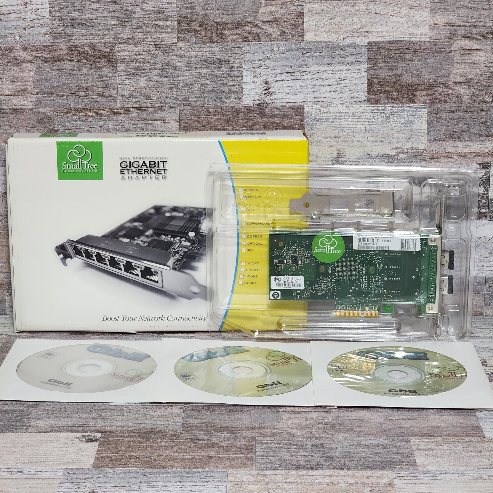 Small Tree High Performance Gigabit Ethernet Adapter PEG2F MAC OSX Linux Windows