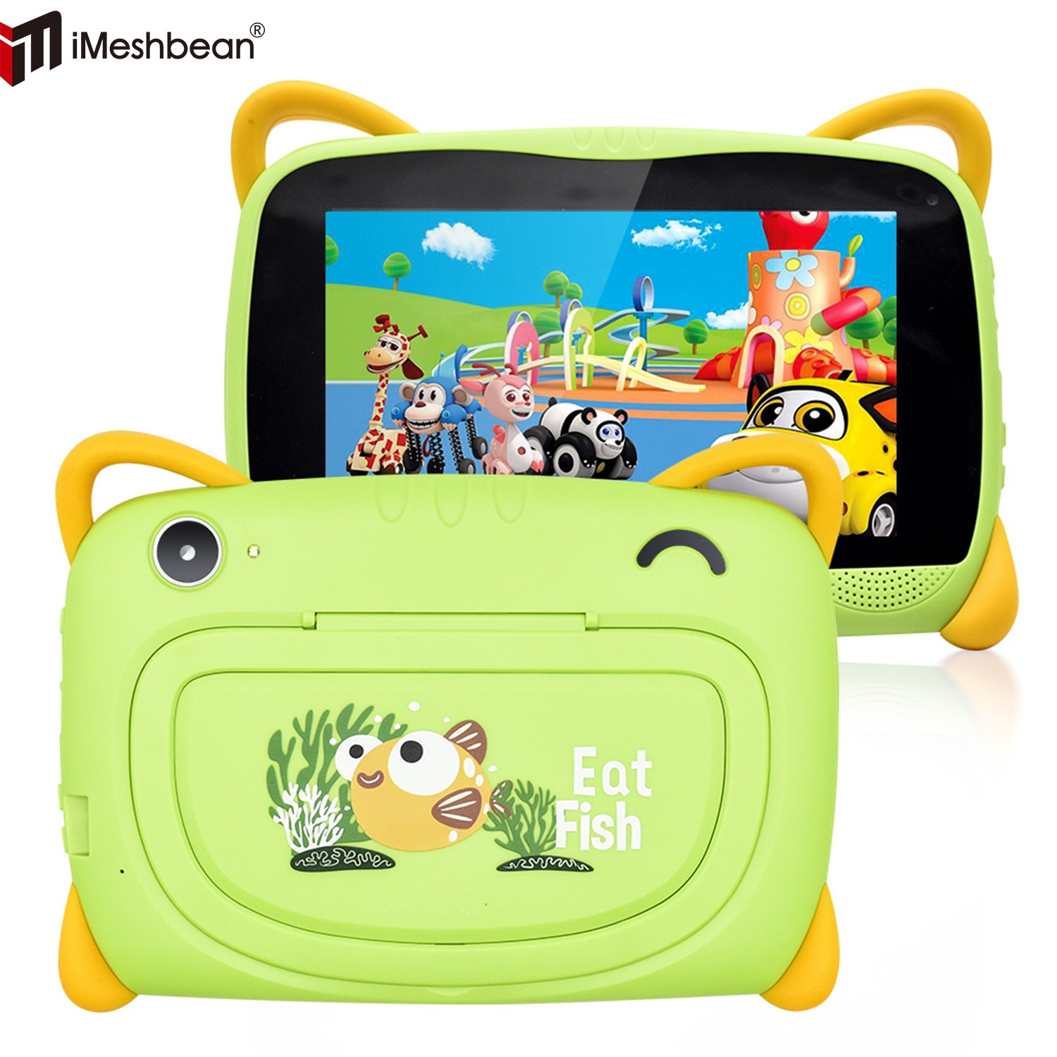 7 inch Kids Tablet Android 10 Tablet for Kids Toddler 64GB WiFi BT Dual Cameras