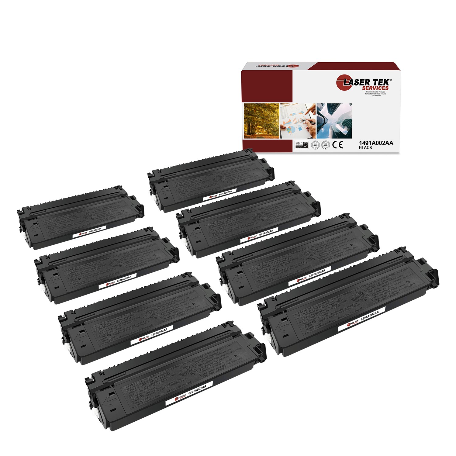 8Pk LTS E40 1491A002AA Black Compatible for Canon PC 140 160 170 300 310 Toner