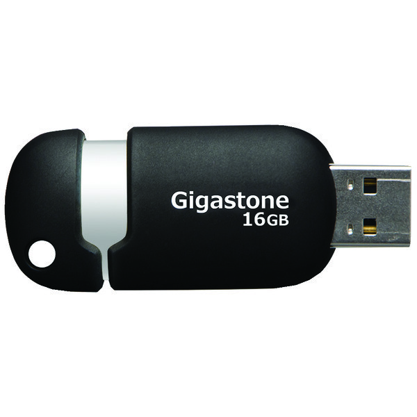 Gigastone(r) 16GB FLSH DRVE BLK GS-Z16GCNBL-R Computers Tablets Gaming Computer