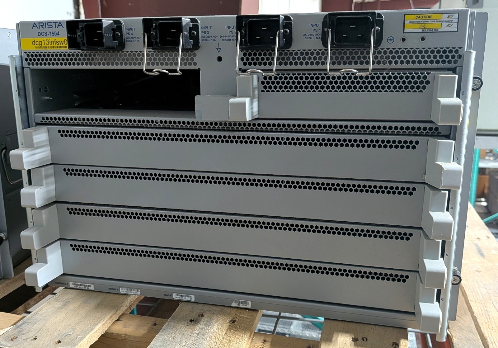 Arista DCS-7504-CH 7500 Series 4‑Slot Modular Data Center Switch Chassis