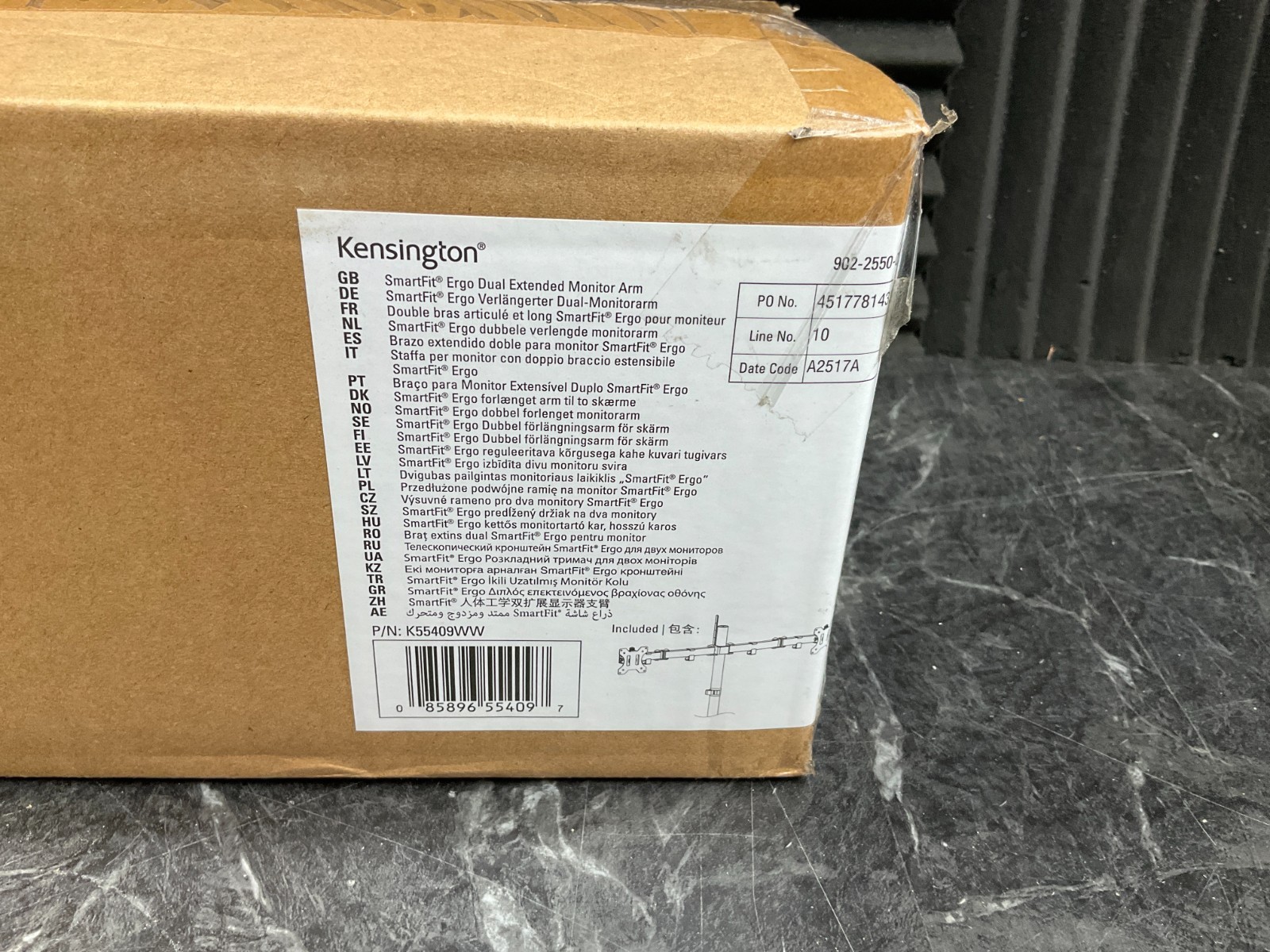 Kensington SmartFit Ergo Dual Extended Monitor Arm Kit K55409WW ❤️️✅❤️✅