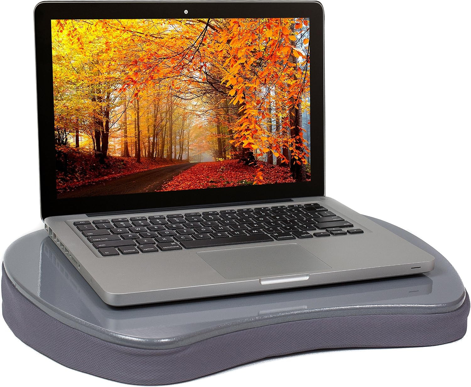 Mini Lap Desk with Memory Foam Cushion | Handle | Fits Laptops Up to 15" | Work