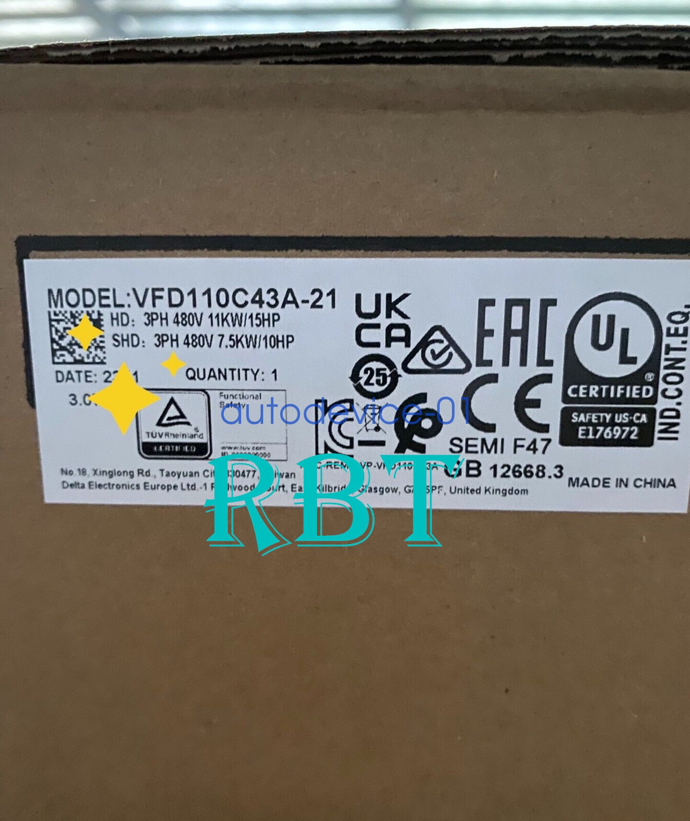DELTA VFD110C43A-21 converter brand new DHL/FedEx