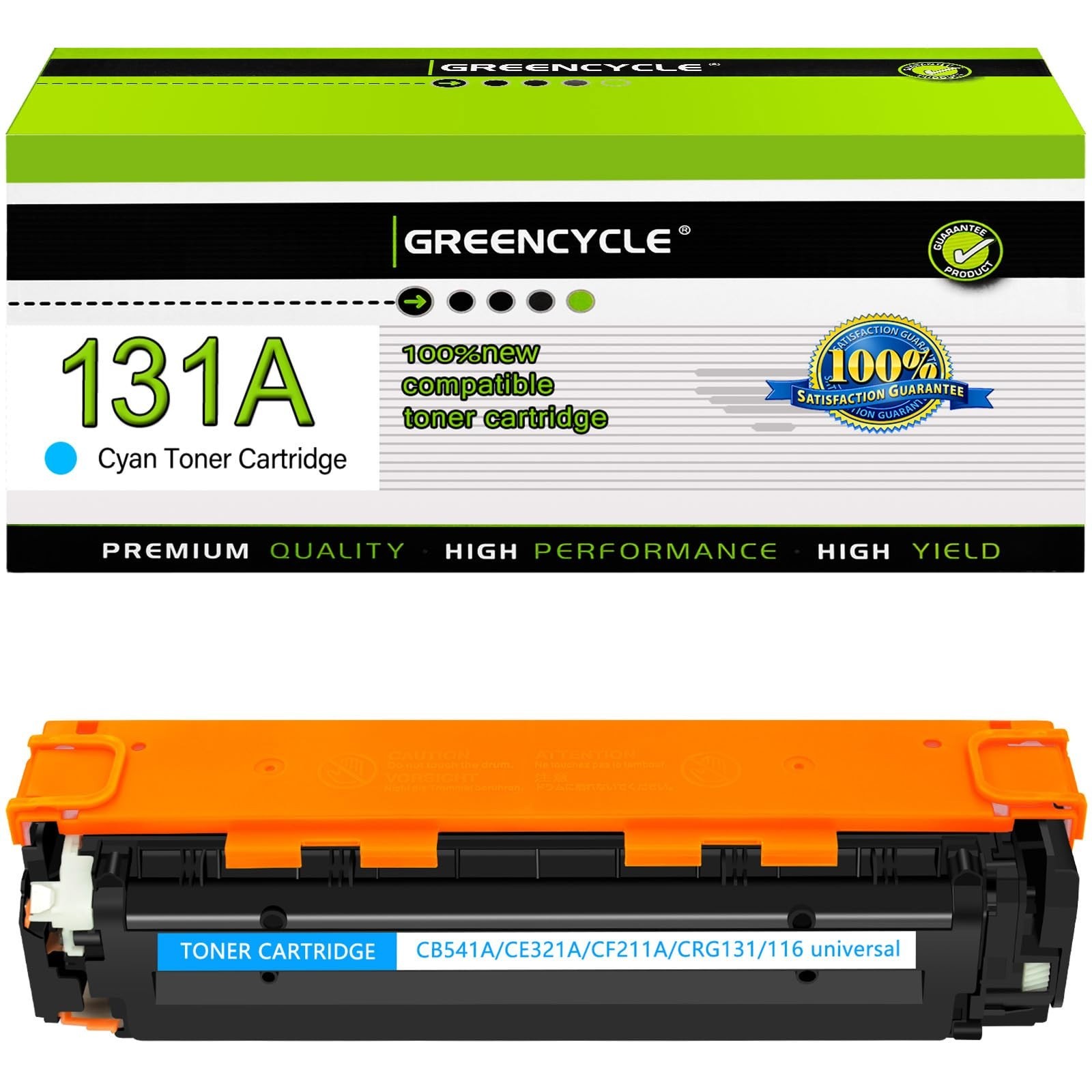 Cyan Toner Cartridge Compatible with HP 131A - High Yield, Quality Print, 1 Pack