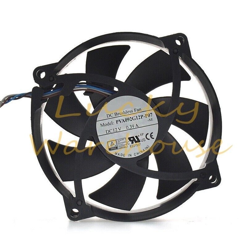 For Foxconn PVA092G12P-P07 92*25mm 12V 0.39A Cooling Fan For 625257-001 4Pin~