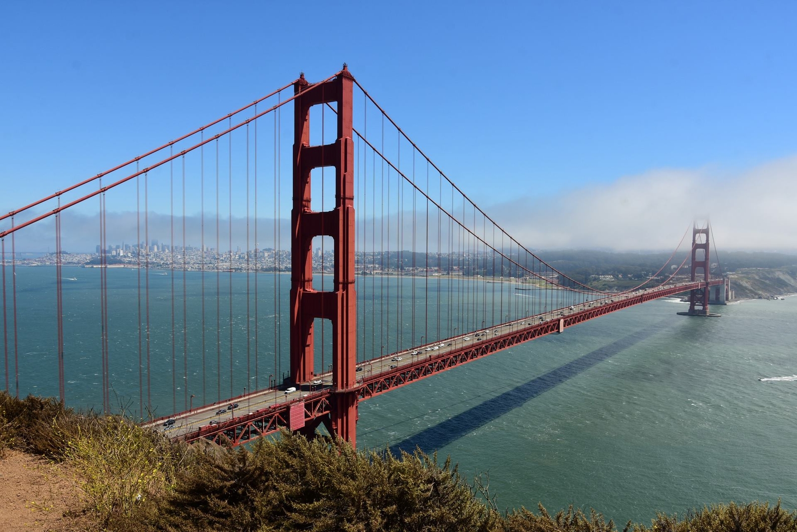 Landscape golden gate bridge architecture san francisco Custom Gaming Mat Desk