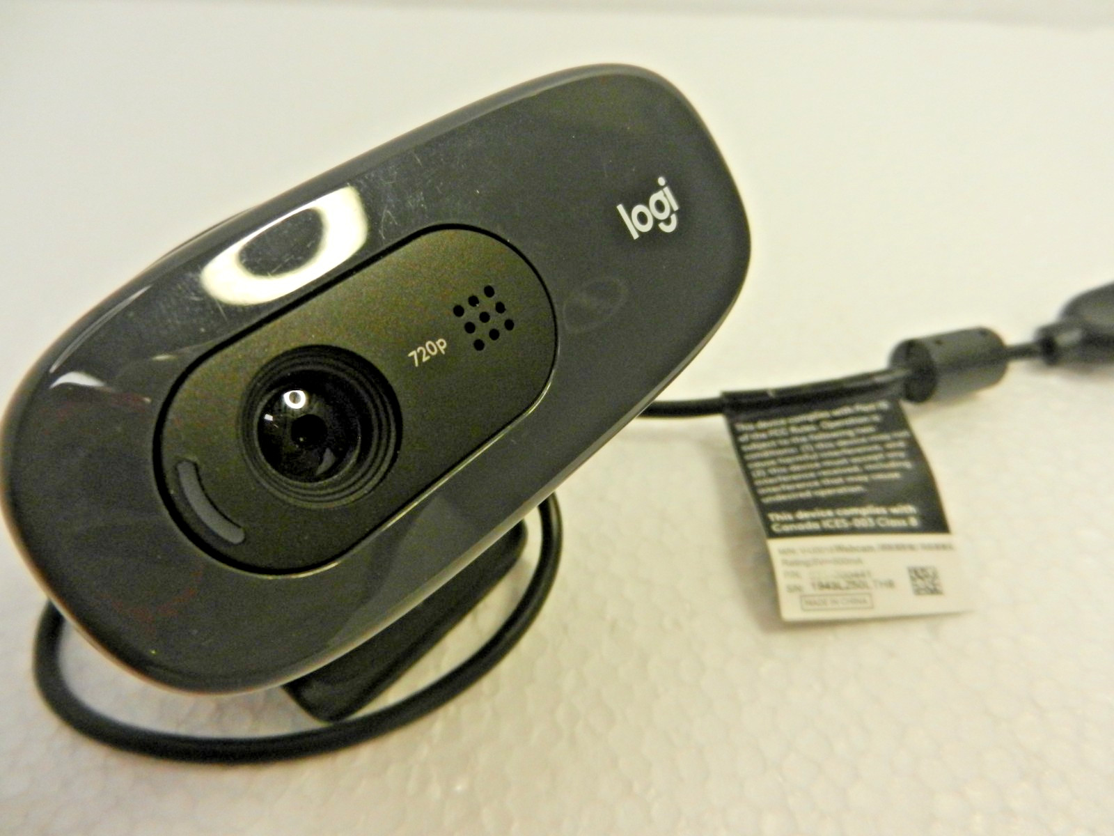 Logitech V-U0018 Webcam - 720p - USB  - Tested 