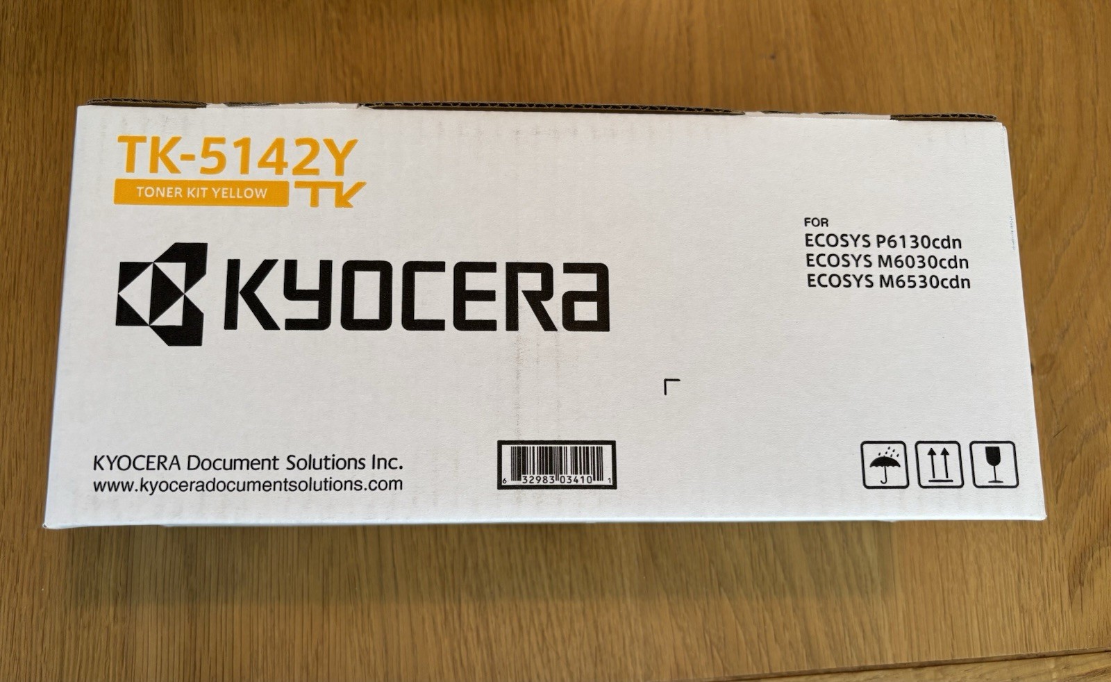 TK-5142Y Yellow Toner Kit Kyocera Genuine - 1T02NRAUS0 - Brand NEW Unopened