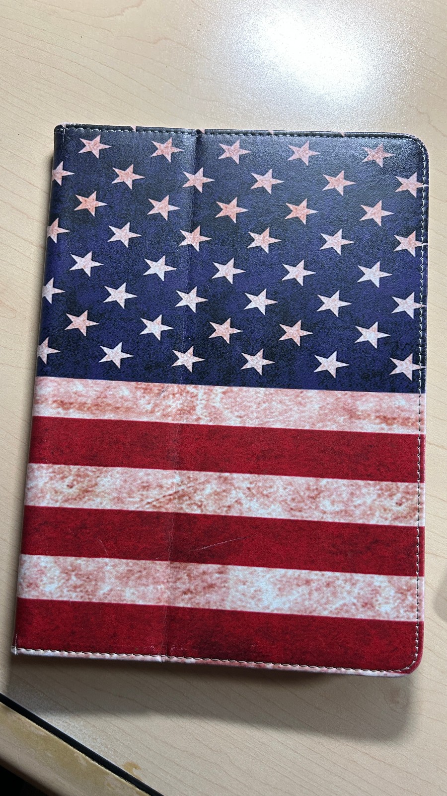 magnetic protective case for Apple iPad Air 1st Gen - Rustic American Flag