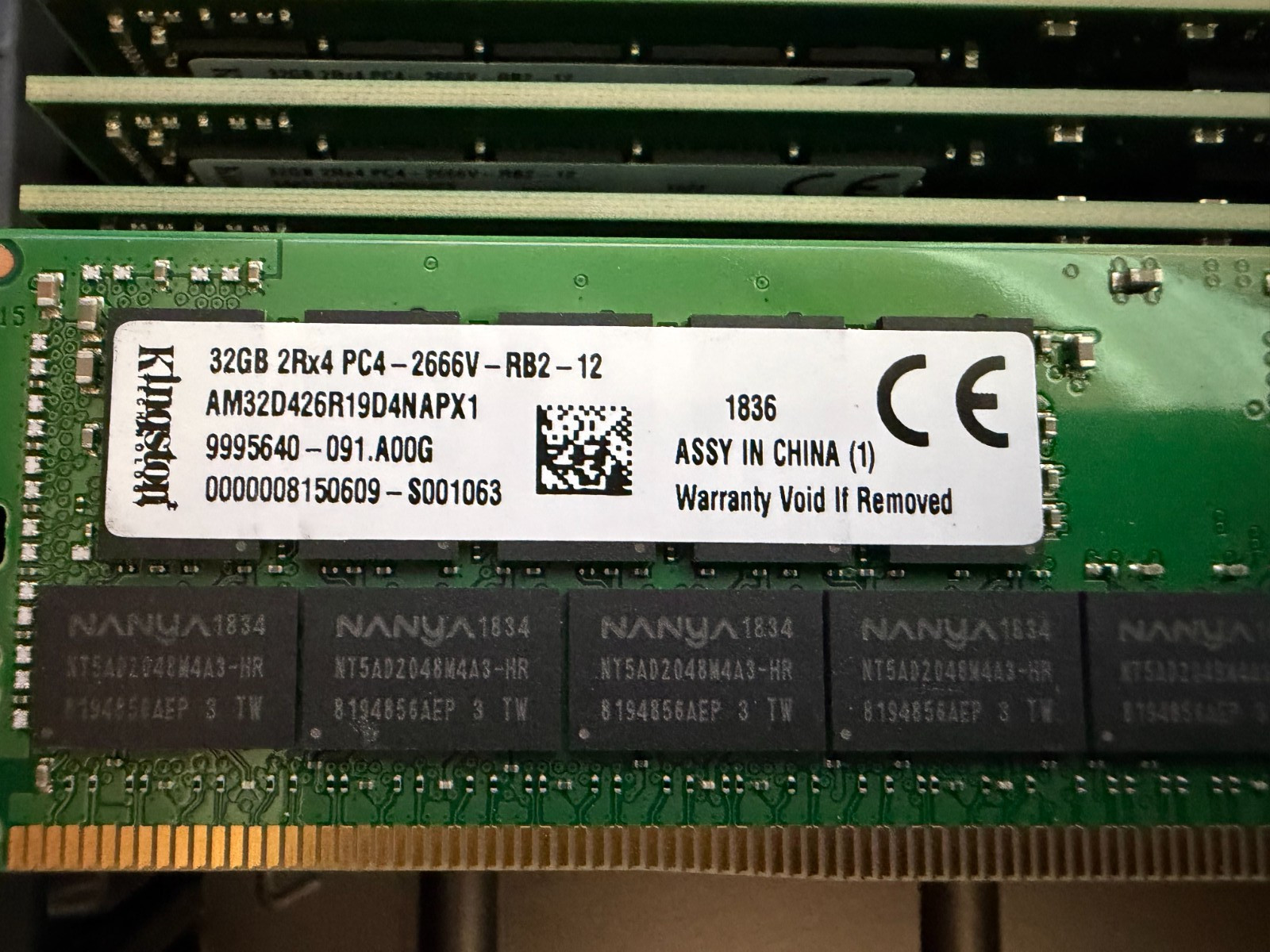 Kingston SNPTN78YC/32G Dell 32GB PC4-21300 DDR4-2666MHz ECC 2Rx4 Memory