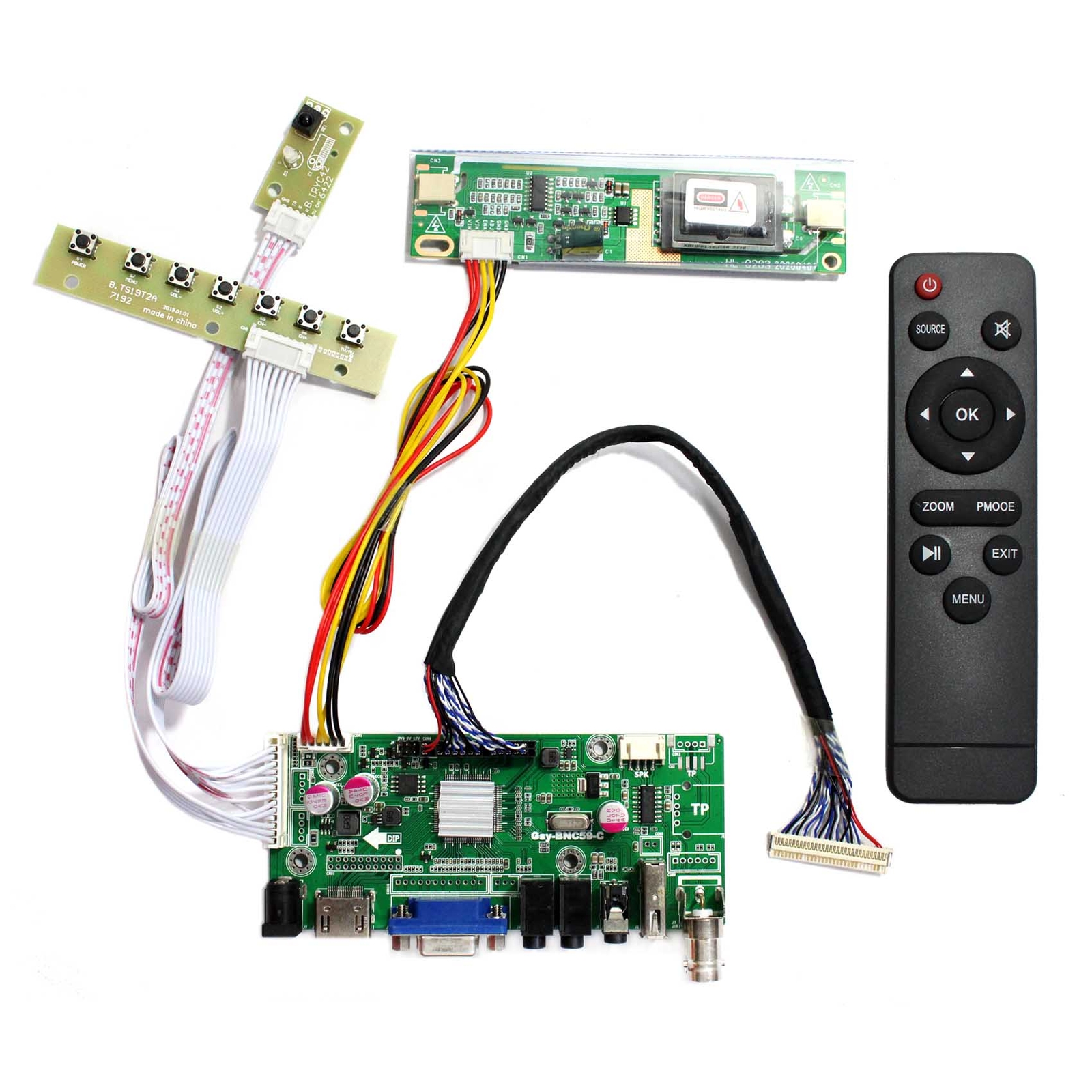 HDVGA USB LCD Controller Board For 17" LP171WP3 1440x900 2CCFL LCD Panel