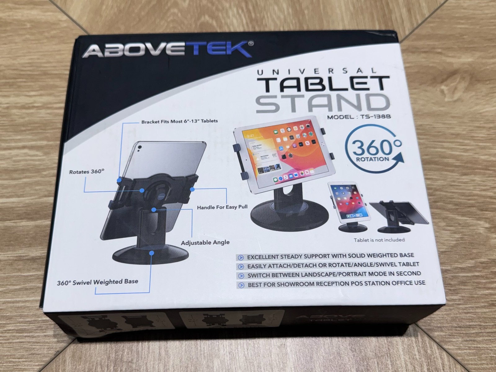 Retail Kiosk iPad Stand 360° Rotating Commercial POS Tablet Stand Pro Business..
