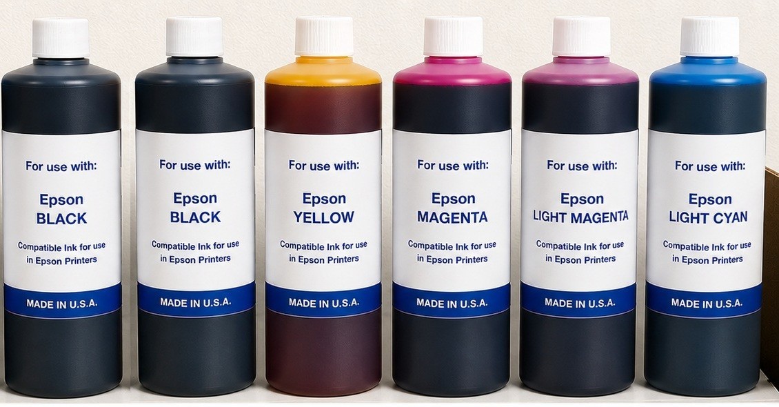 5 x 1000ml bulk refill ink for Epson T774 EcoTank ET-2500 ET-2550 ET-4500 ET4550