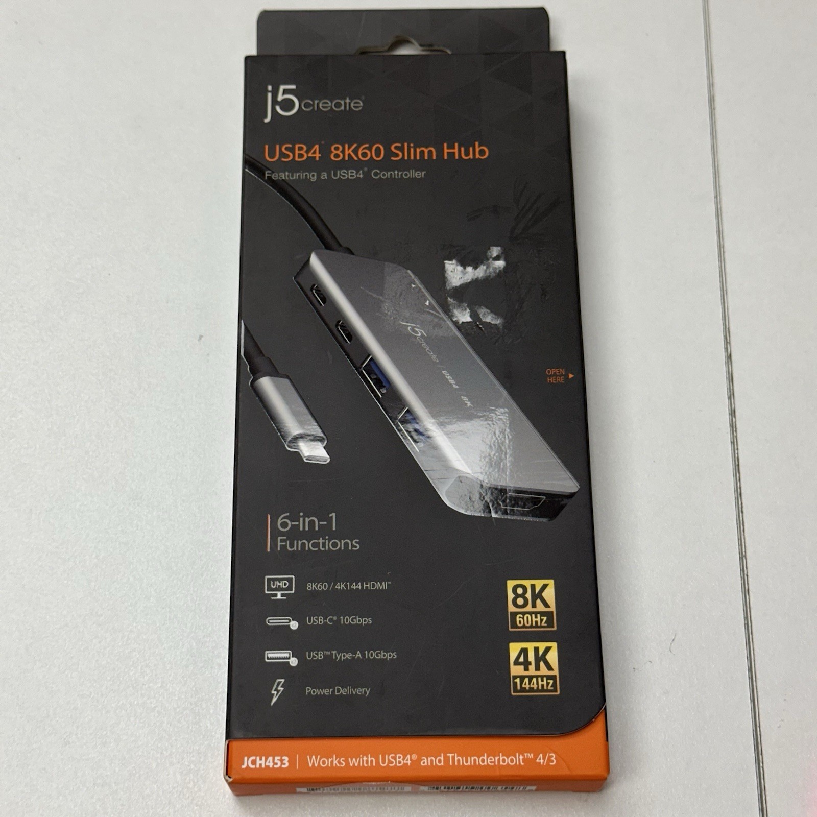 J5Create (JCH453) USB4 8K60 Slim Hub - New