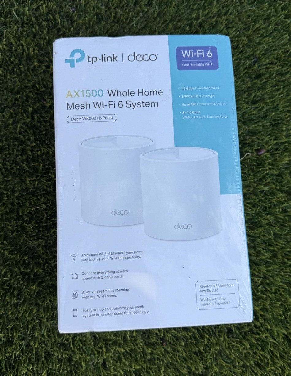TP-Link AX1500 Whole Home Mesh System Dual Band Deco W3000 -New Sealed