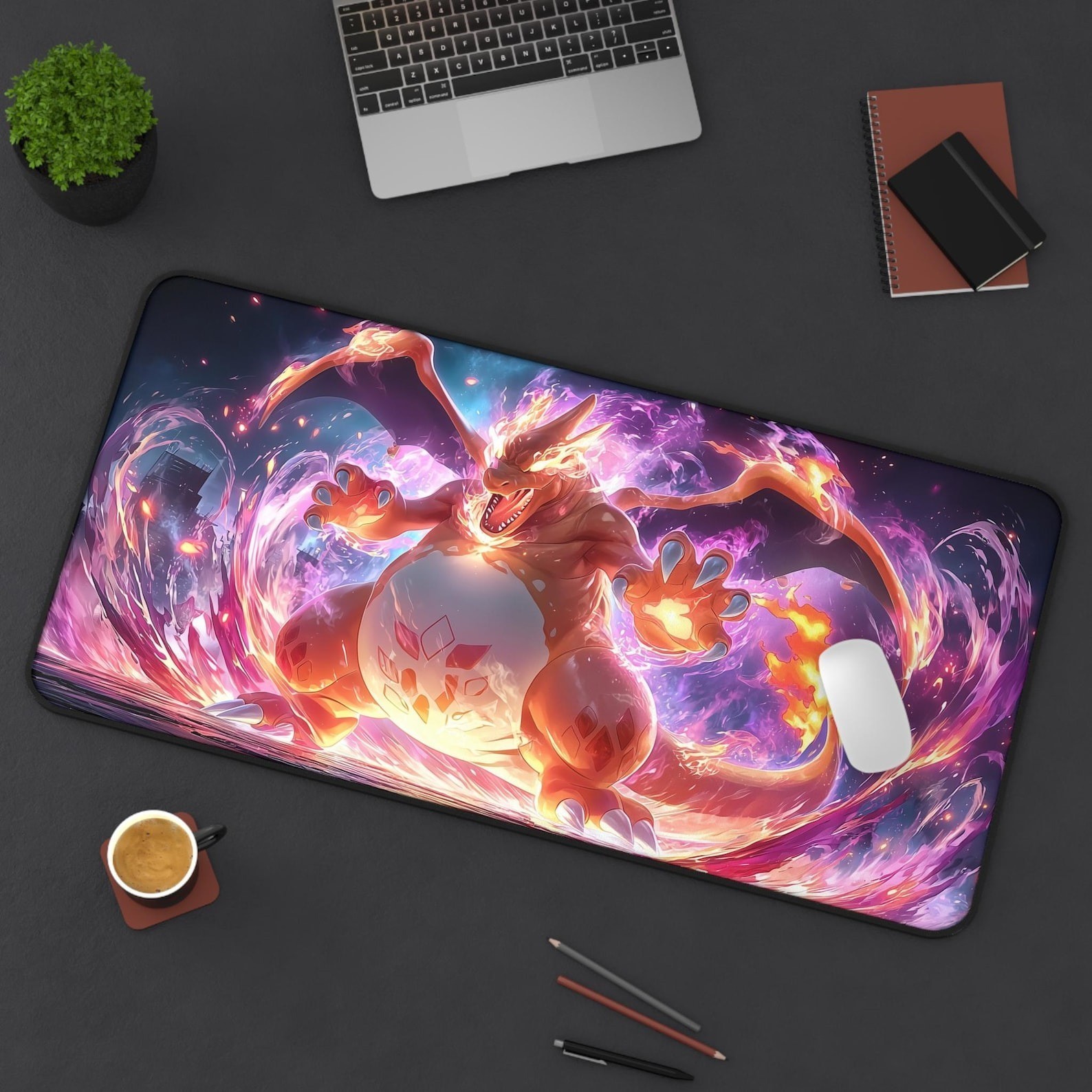 Gigantamax Charizard Fire Dragon Gaming Mouse Pad Desk Mat Accessories