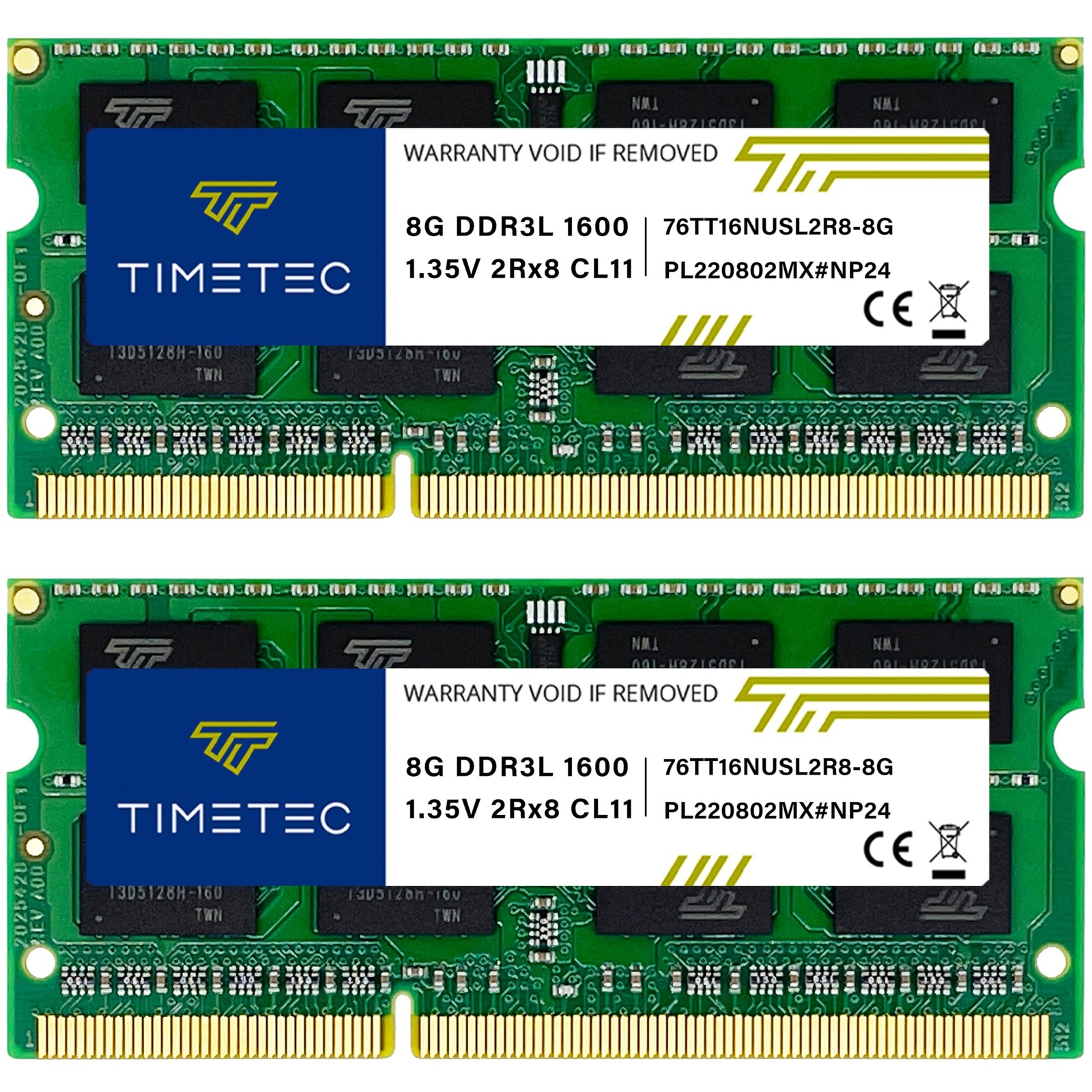 Premium 16GB KIT 2x8GB DDR3L DDR3 1600MHz PC3L12800 1.35V 1.5V SODIMM RAM