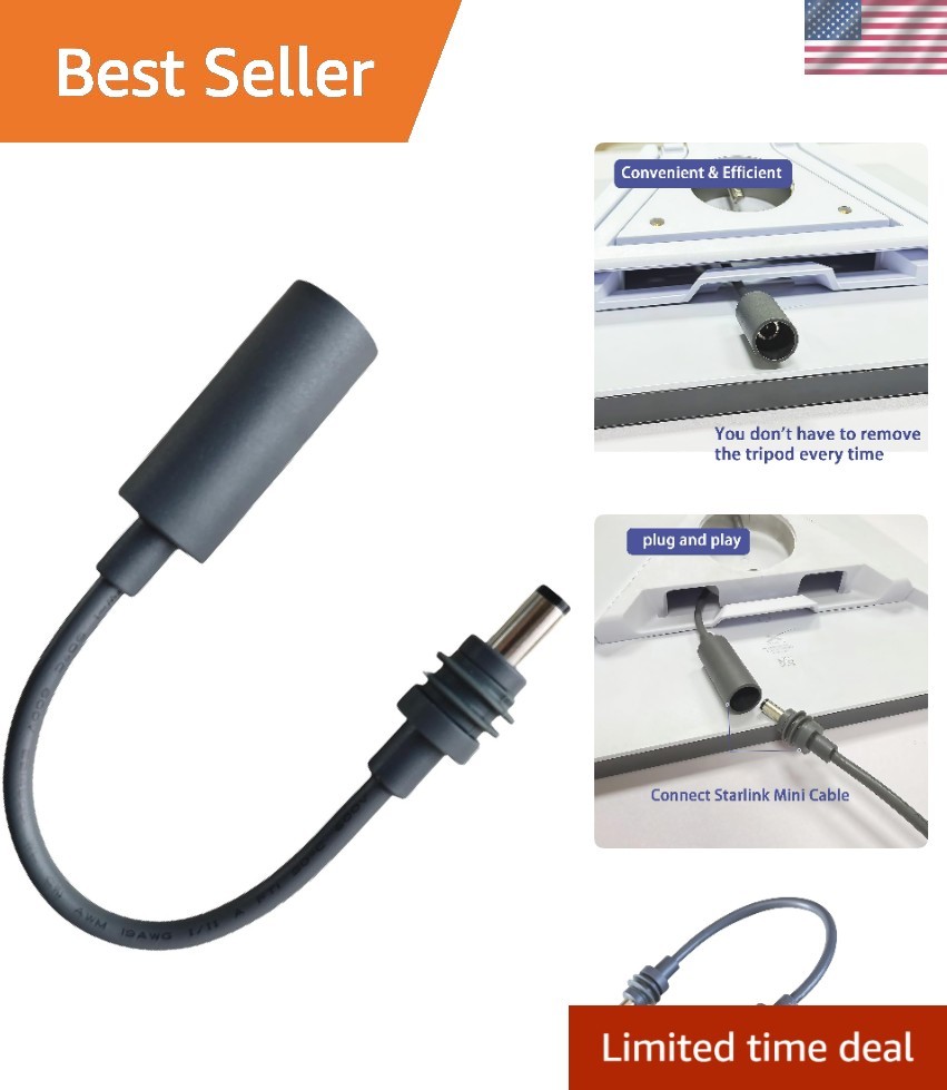 Starlink Mini DC5521 Male to Female Adapter - Reliable Waterproof Power Solution
