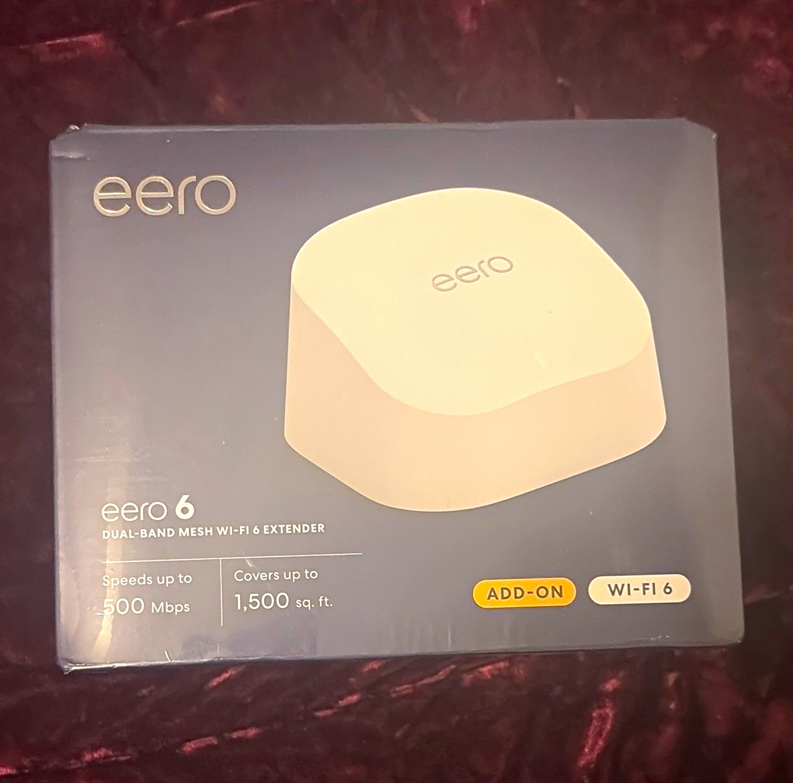 eero 6 Dual-Band Mesh Wi-Fi 6 Extender Add-On White 2.4/5GHz Q010111