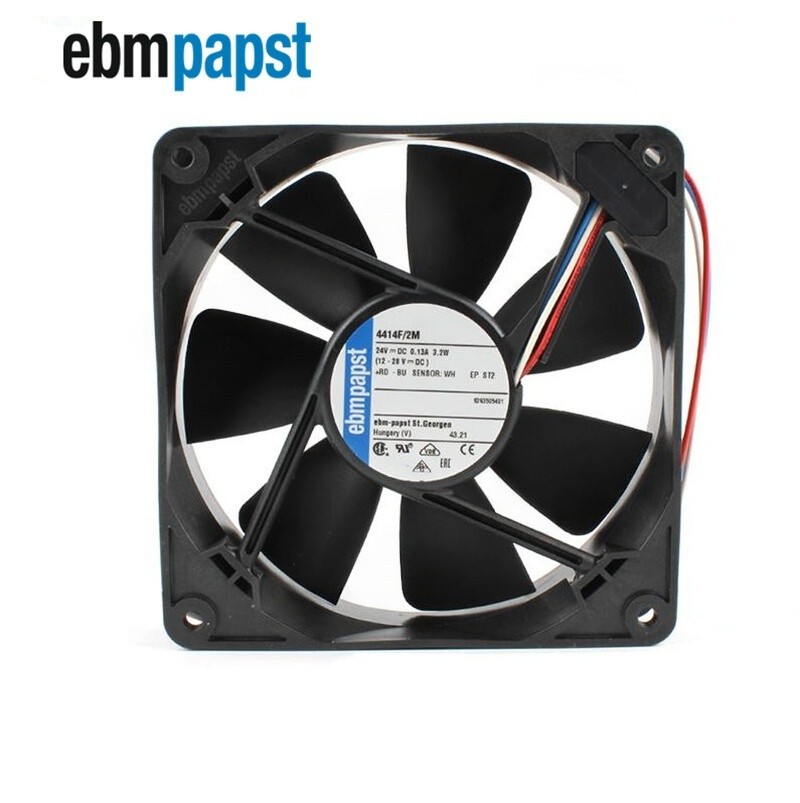 Ebmpapst 4414F/2M Axial Fan 24VDC 0.13A 3.2W 120*120*25mm Inverter Cooling Fan