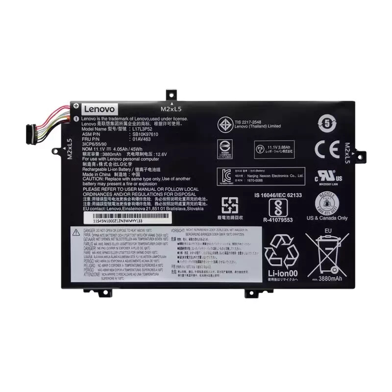 Genuine L17L3P52 01AV463 Battery For Lenovo ThinkPad L480 L490 L580 L590 L14 L15