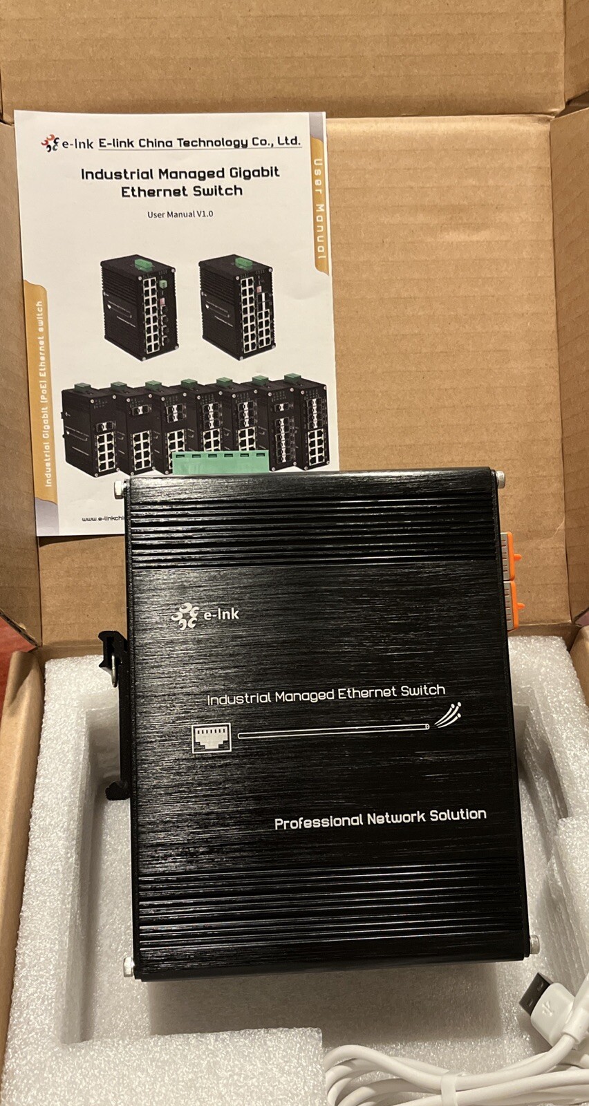 Industrial Hardened Gigabit 12 Port Managed Optical Fiber Ethernet Switch, 8 ...