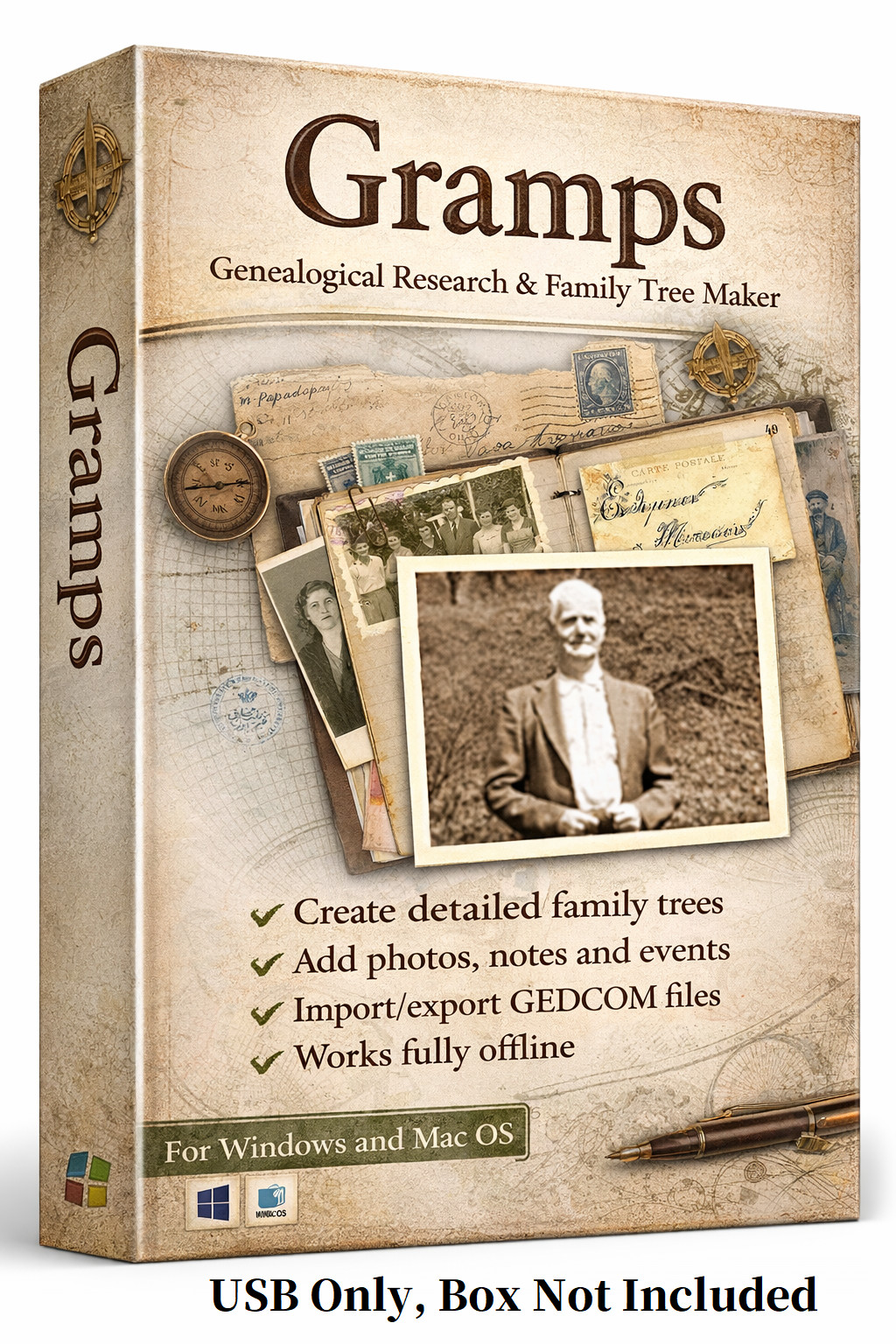 Gramps Family Tree Maker | Genealogy Software Family History Ancestry Research