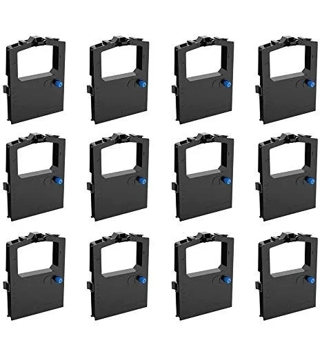 12 Pack Compatible Ribbon Replacement Okidata 52102001 Microline 320 321 Black
