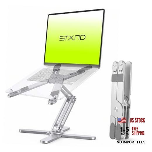 Model-X 2.0 Laptop Stand, Laptop Stand for Desk Adjustable Height | Polar White