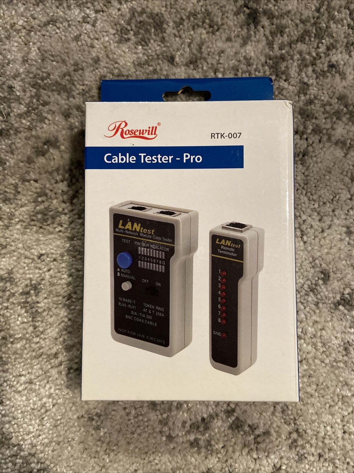 New Rosewill Cable Tester - Pro Model RTK-007