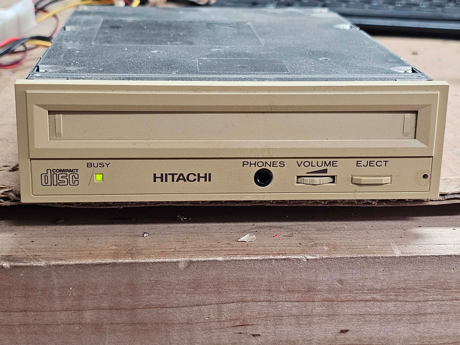 Rare Vintage Hitachi CDR-3750 1X SCSI-1 Internal Caddy CD-ROM Drive Retro PC