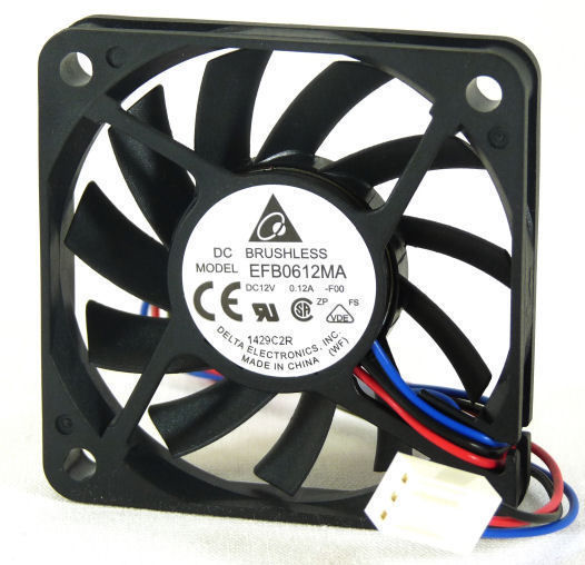 Delta EFB0612MA-F00 12V DC 60mm x 10mm Fan, 3Pin, RPM Sensor