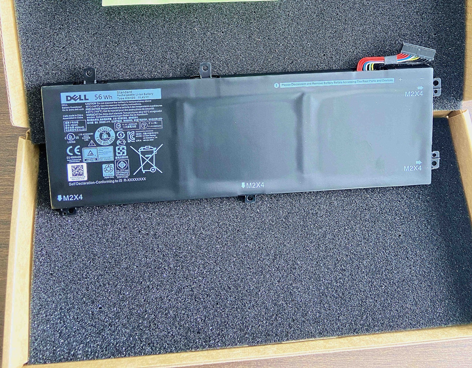 Genuine H5H20 Battery For Precision 5510 5520 M5520 XPS 15 9550 9560 9590 56WH