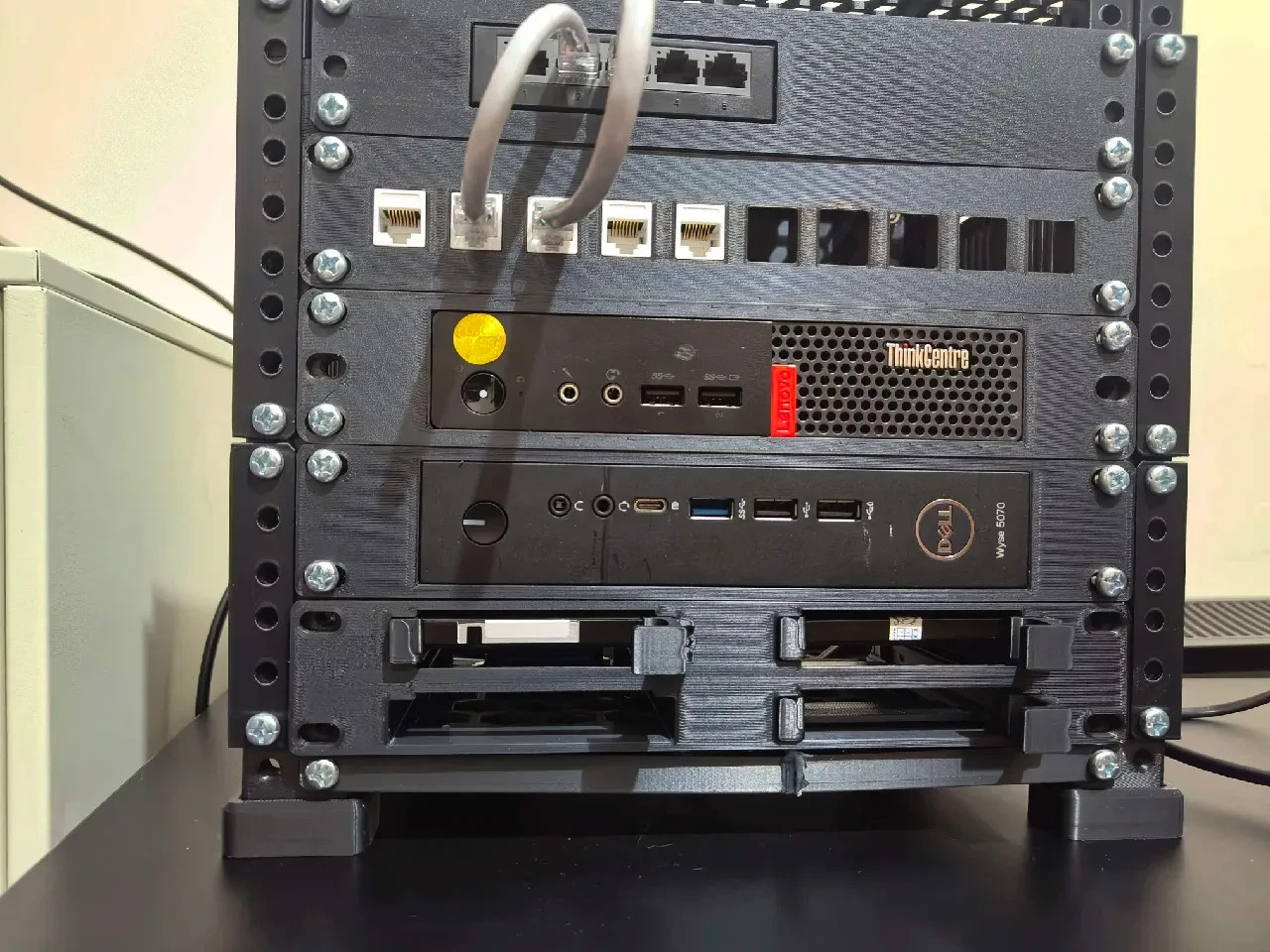 10" Dell Wyse 5070 Rack Mount - 1U | 3d Printed