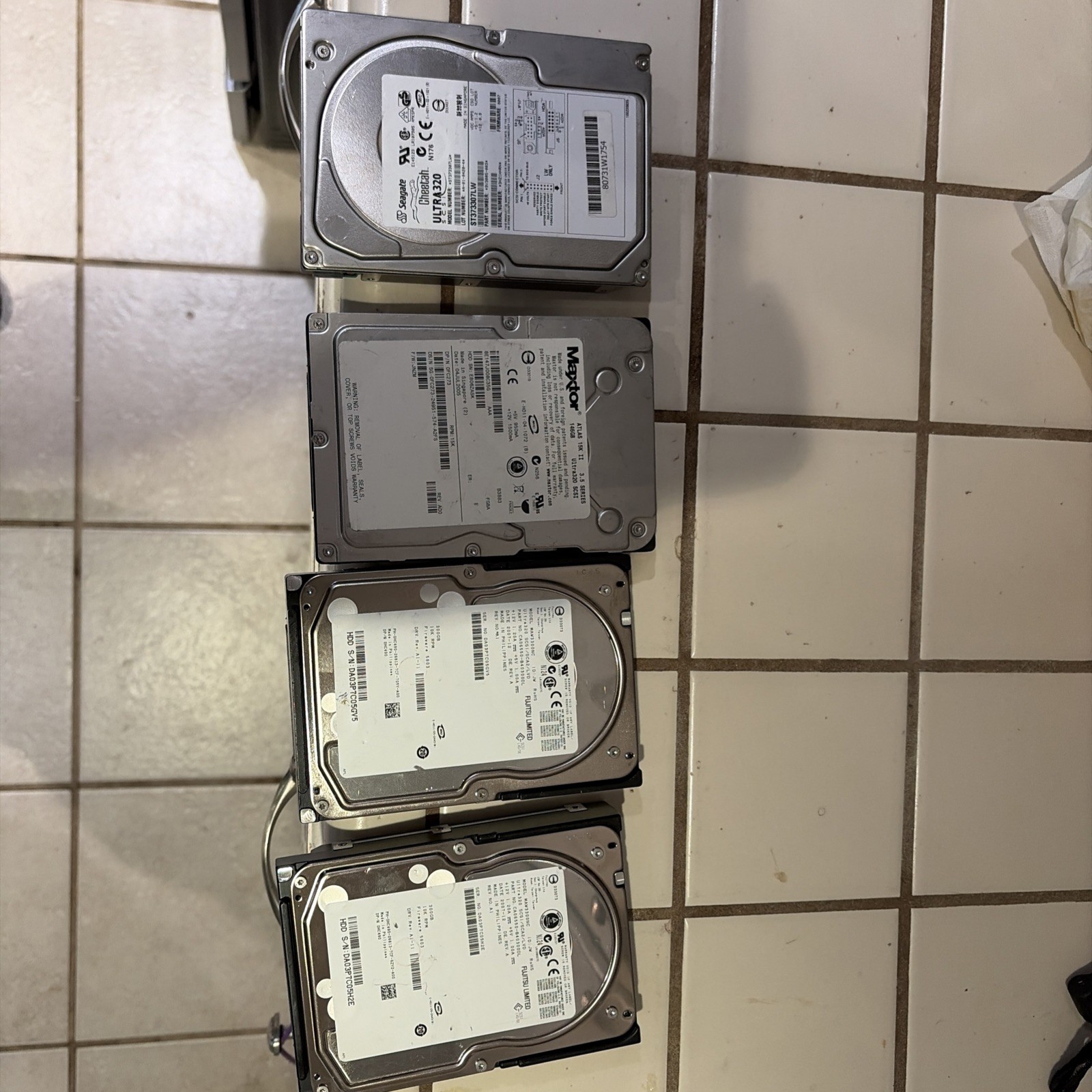 LOT OF 4 Enterprise 3.5 Hard Drives  Used Make Offer