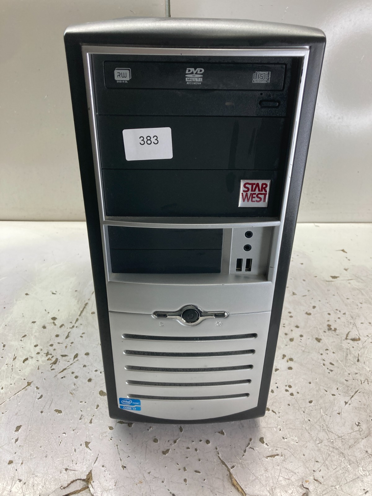 Vintage Retro Black and Silver Sleeper Build ATX Case